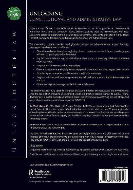 Produktbild: Unlocking Constitutional and Administrative Law