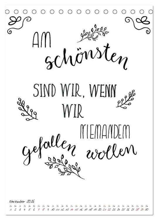 Produktbild: Spruch-Reich-handgeschriebene Spr&uuml;che von frech bis weise (Tischkalender 2026 DIN A5 hoch), CALVENDO Monatskalender
