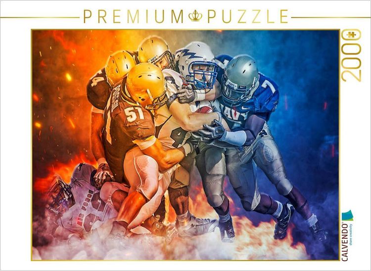 Produktbild: CALVENDO Puzzle American Football | 2000 Teile Lege-Gr&ouml;&szlig;e 90x67cm Foto-Puzzle f&uuml;r gl&uuml;ckliche Stunden