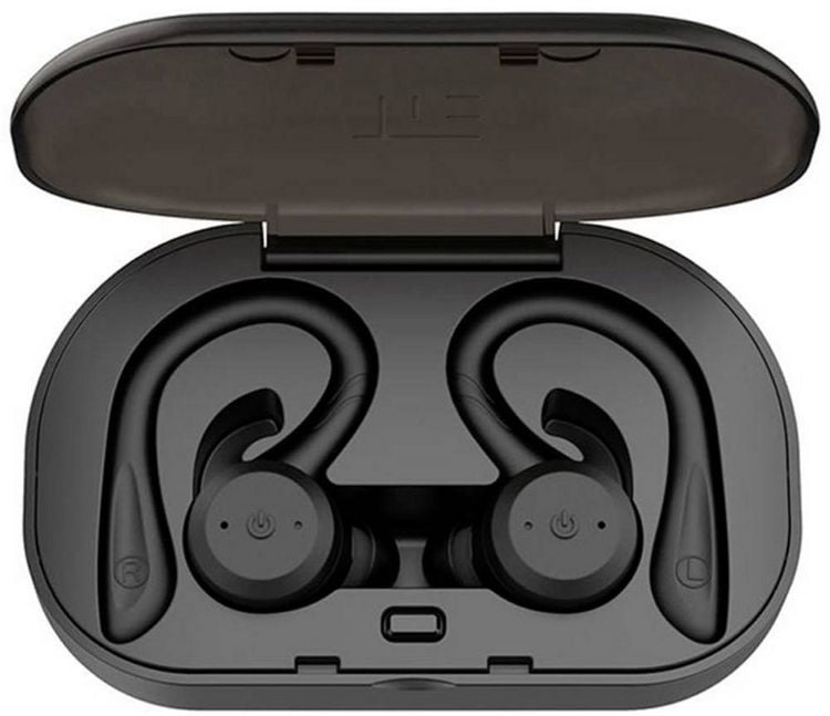 Produktbild: Tie Studio TBE1018 In Ear Kopfh&ouml;rer Bluetooth&reg; Schwarz Wasserbest&auml;ndig, Ohrb&uuml;gel Sport