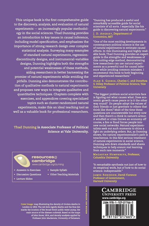 Produktbild: Natural Experiments in the Social Sciences