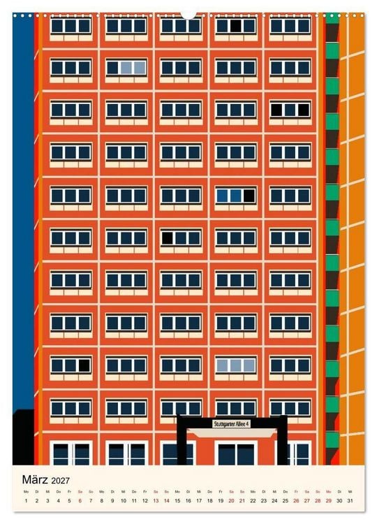 Produktbild: LEIPZIG URBAN (Wandkalender 2027 DIN A2 hoch), CALVENDO Monatskalender