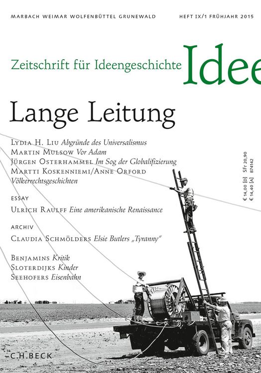 Produktbild: Zeitschrift f&uuml;r Ideengeschichte Heft IX/1 Fr&uuml;hjahr 2015
