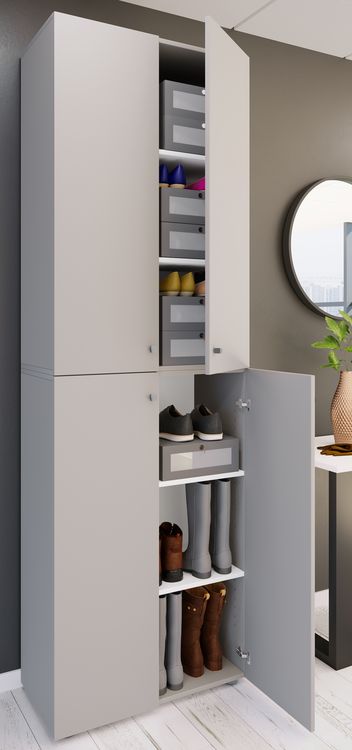 Produktbild: XL Holz Gro&szlig;er Schuhschrank Schuhkommode Lona 6