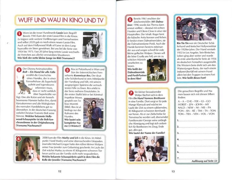 Produktbild: Das R&auml;tselbuch f&uuml;r Hundefans