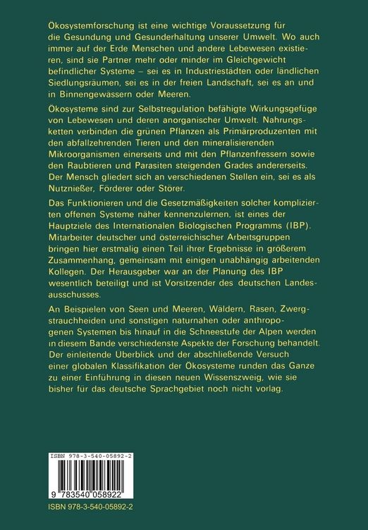 Produktbild: &Ouml;kosystemforschung