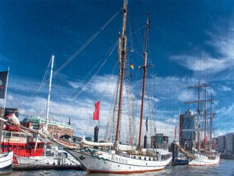 Produktbild: CALVENDO Puzzle Der Niederhafen vor der Kehrwiederspitze | 2000 Teile Lege-Gr&ouml;&szlig;e 90x67cm Foto-Puzzle f&uuml;r gl&uuml;ckliche Stunden
