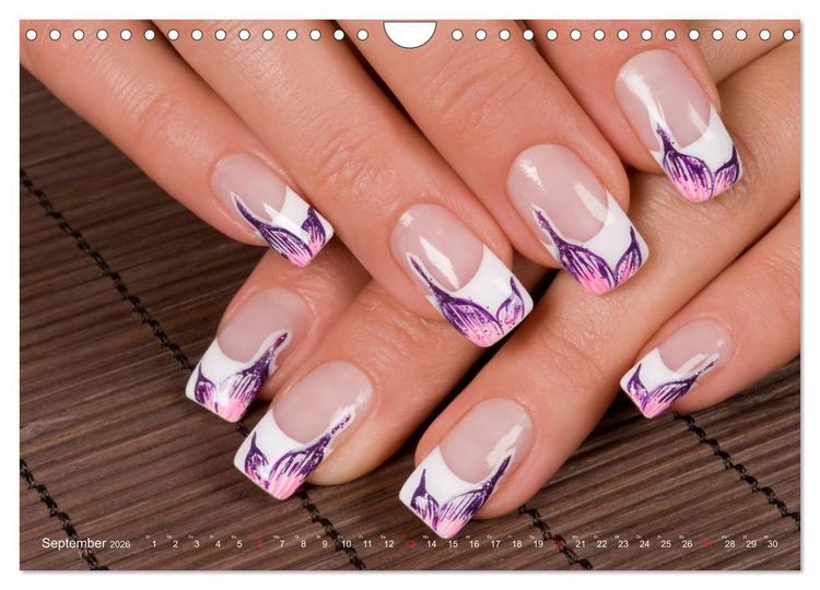 Produktbild: Verg&auml;ngliche Kunst - Nailart Episode 1 (Wandkalender 2026 DIN A4 quer), CALVENDO Monatskalender