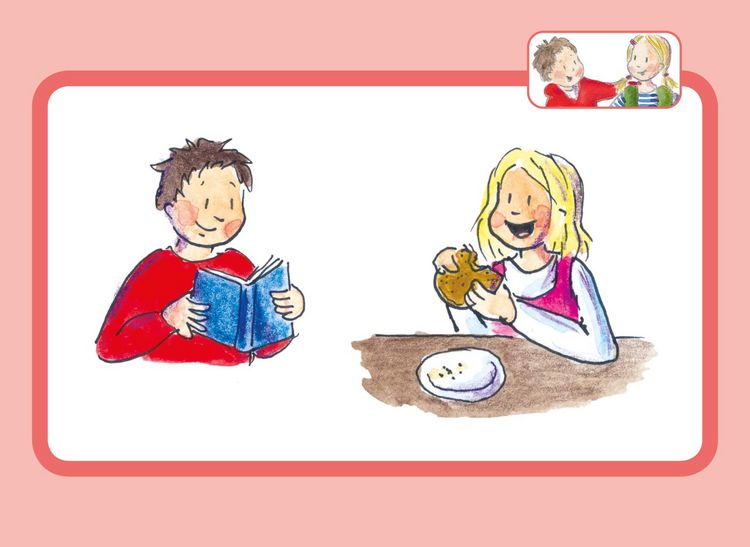 Produktbild: Ich kann S&auml;tze lesen Teil 2 in Sprechsilben mit Dana und Leander