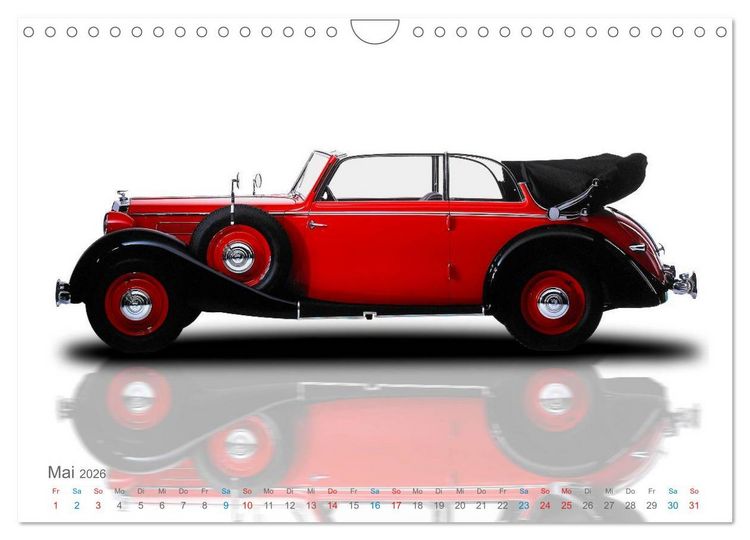 Produktbild: Zeitlose &Auml;sthetik Oldtimer-Fotografien von Wolf Kloss (Wandkalender 2026 DIN A4 quer), CALVENDO Monatskalender