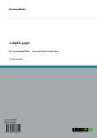 Produktbild: Antip&auml;dagogik