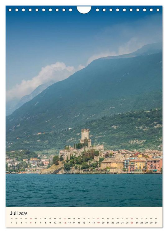 Produktbild: GARDASEE Orte am bezaubernden Ostufer (Wandkalender 2026 DIN A4 hoch), CALVENDO Monatskalender