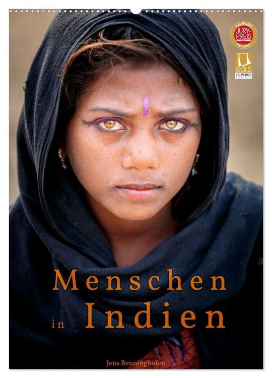 Produktbild: Menschen in Indien (Wandkalender 2026 DIN A2 hoch), CALVENDO Monatskalender