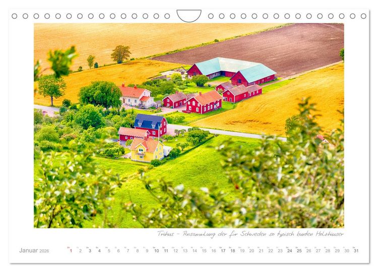 Produktbild: Sehnsucht Schweden - Elche, Natur und Urlaubstr&auml;ume (Wandkalender 2026 DIN A4 quer), CALVENDO Monatskalender