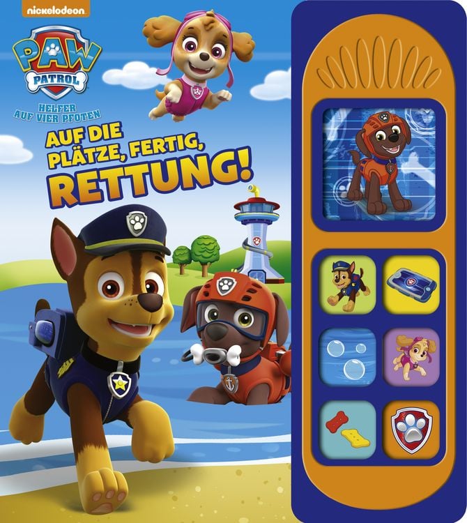 Produktbild: 7-Button-Soundbuch, PAW Patrol, Auf die Pl&auml;tze, fertig, Rettung!
