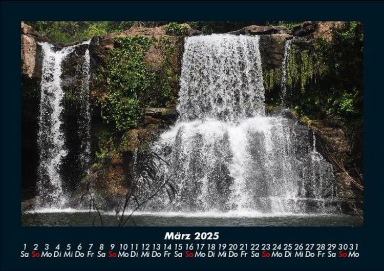Produktbild: Wasserf&auml;lle 2025 Fotokalender DIN A5
