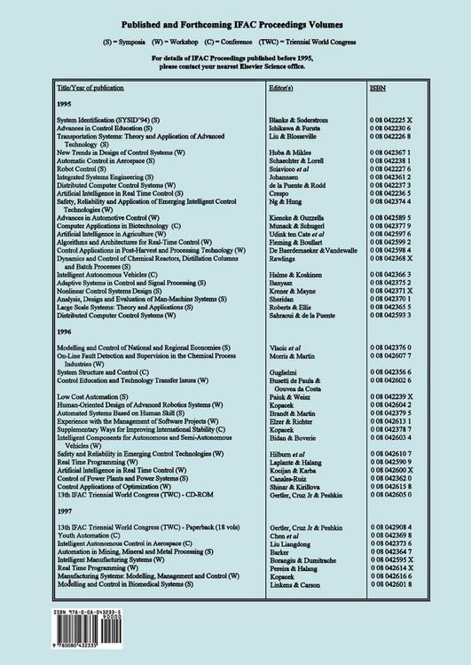 Produktbild: On-Line Fault Detection and Supervision in the Chemical Process Industries 1998
