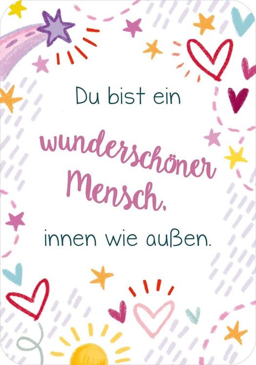 Produktbild: Du bist genau richtig! &ndash; 50 Karten f&uuml;r dich (PS: Du bist die Beste!)