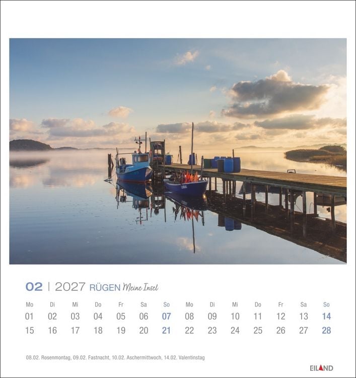 Produktbild: R&uuml;gen Postkartenkalender 2027 - Meine Insel