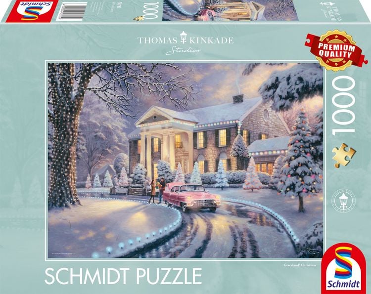 Produktbild: Graceland Christmas, Puzzle Thomas Kinkade 1.000 Teile
