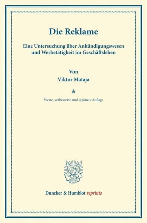 Produktbild: Die Reklame.
