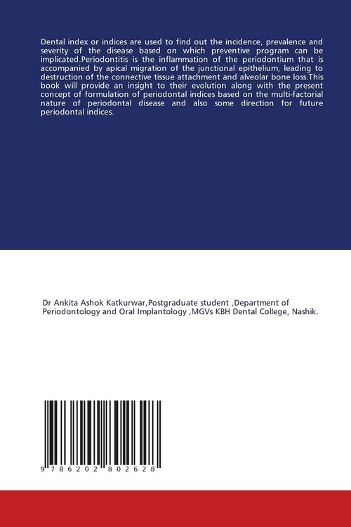 Produktbild: Indices for Periodontal Health And Disease Condition