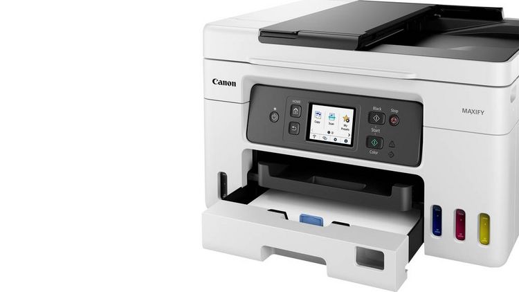 Produktbild: Canon MAXIFY GX4050 Multifunktionsdrucker Tintenstrahl Farbe A4 Drucker, Scanner, Kopierer, Fax ADF, Duplex, LAN, Tintentank-System, WLAN