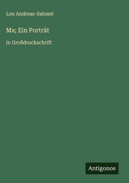 Produktbild: Ma; Ein Portr&auml;t
