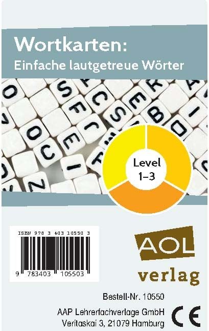 Produktbild: Wortkarten: Einfache lautgetreue W&ouml;rter
