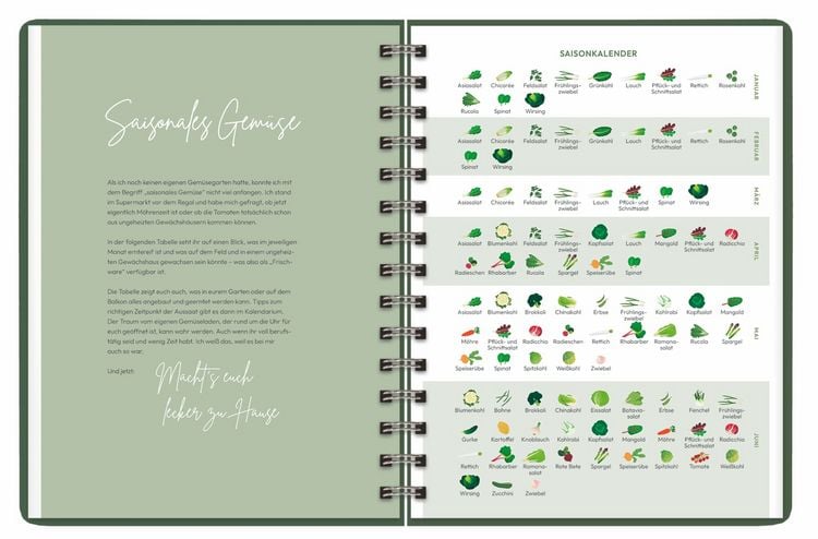 Produktbild: Judith Rakers Spiral-Kalenderbuch A5 2025 - Homefarming