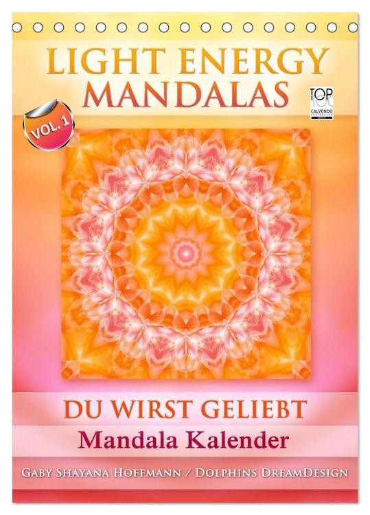 Produktbild: Light Energy Mandalas - Kalender - Vol. 1 (Tischkalender 2026 DIN A5 hoch), CALVENDO Monatskalender