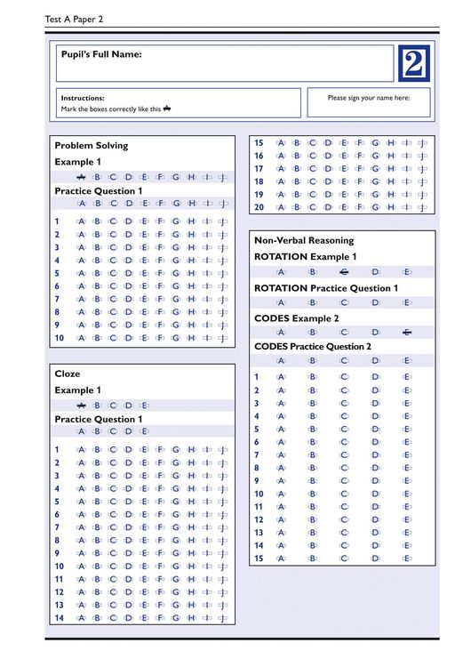 Produktbild: Collins 11+ - 11+ Verbal Reasoning, Non-Verbal Reasoning & Maths Practice Papers Book 2 (Bumper Book with 4 Sets of Tests)