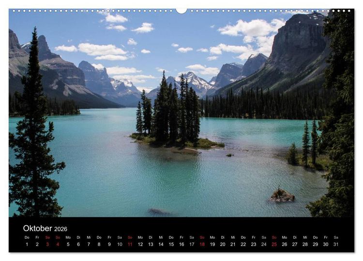 Produktbild: Kanadas Westen 2026 (hochwertiger Premium Wandkalender 2026 DIN A2 quer), Kunstdruck in Hochglanz