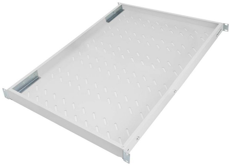 Produktbild: Digitus DN-97648 19 Zoll Netzwerkschrank-Ger&auml;teboden 1 HE variable Befestigungsschienen Geeignet f&uuml;r Schranktiefe: 1000 mm Lichtgrau (RAL 7035)