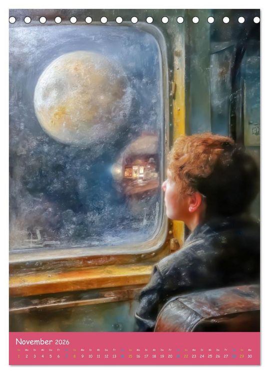 Produktbild: Vollmond - Im Bann des Vollmonds (Tischkalender 2026 DIN A5 hoch), CALVENDO Monatskalender