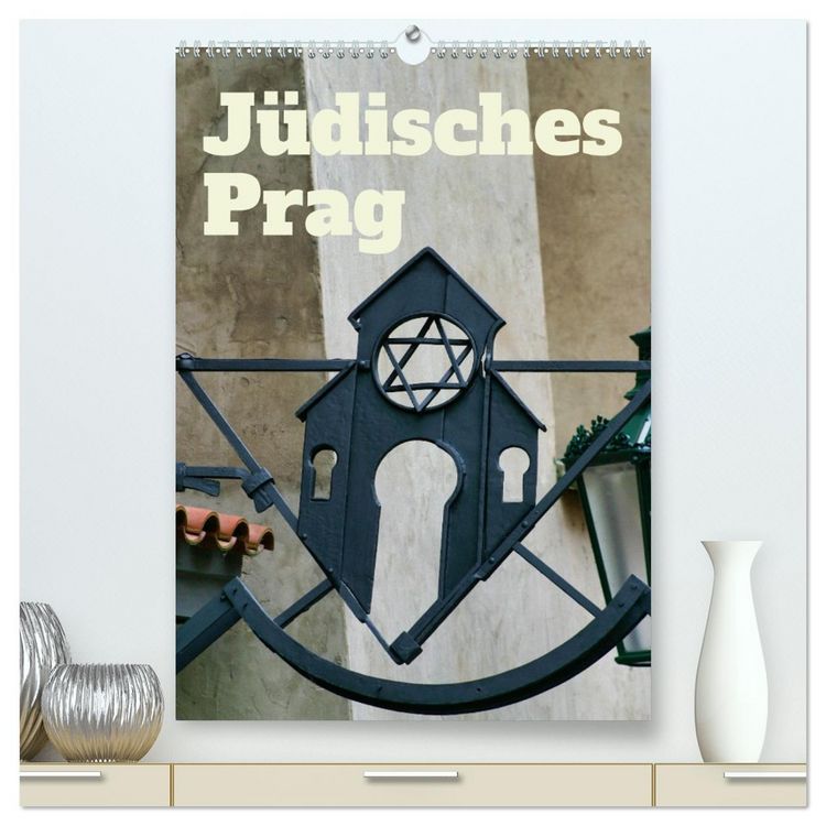 Produktbild: J&uuml;disches Prag (hochwertiger Premium Wandkalender 2026 DIN A2 hoch), Kunstdruck in Hochglanz