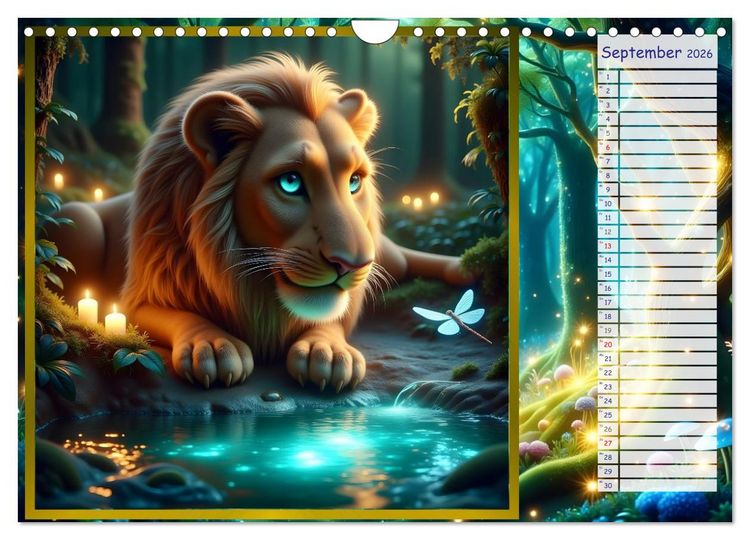 Produktbild: Der magische Freundschaftswald (Wandkalender 2026 DIN A4 quer), CALVENDO Monatskalender
