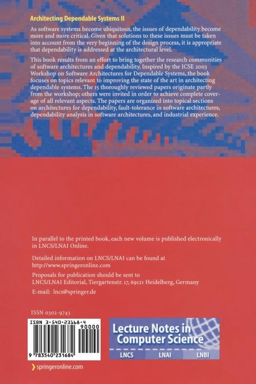 Produktbild: Architecting Dependable Systems II