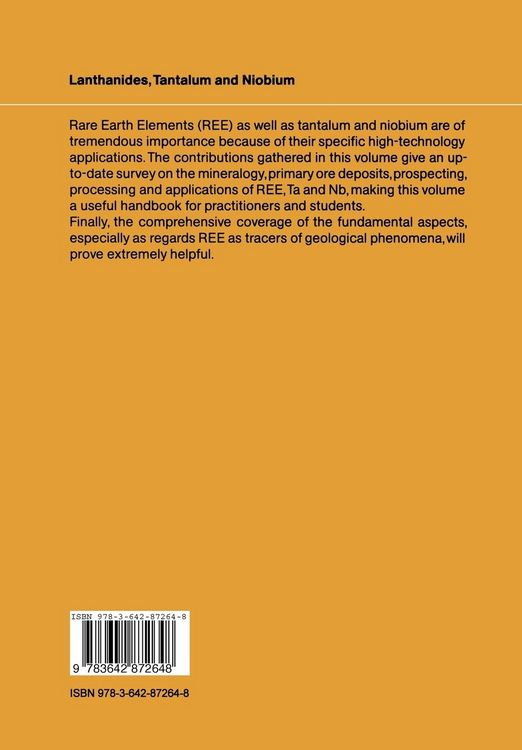 Produktbild: Lanthanides, Tantalum and Niobium