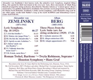 Produktbild: Trekel/Robinson/Graf/Houston SO: Lyrische Symphonie/3 St&uuml;cke