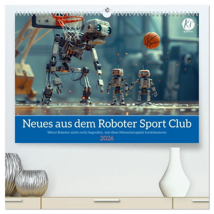 Produktbild: Neues aus dem Roboter Sport Club (hochwertiger Premium Wandkalender 2026 DIN A2 quer), Kunstdruck in Hochglanz