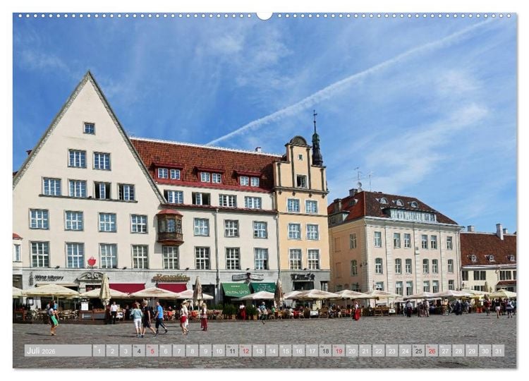Produktbild: Die Altstadt von Tallinn (hochwertiger Premium Wandkalender 2026 DIN A2 quer), Kunstdruck in Hochglanz