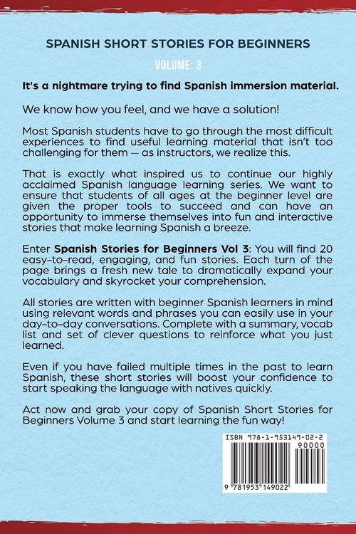Produktbild: Spanish Short Stories for Beginners
