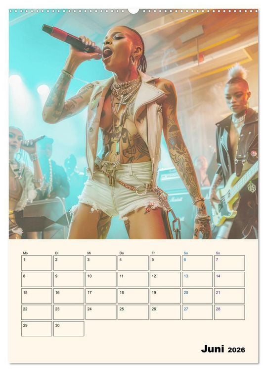 Produktbild: Punkerg&ouml;ren - In Aktion (Wandkalender 2026 DIN A2 hoch), CALVENDO Monatskalender