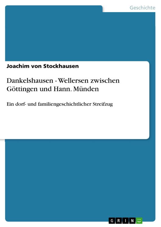 Produktbild: Dankelshausen - Wellersen zwischen G&ouml;ttingen und Hann. M&uuml;nden