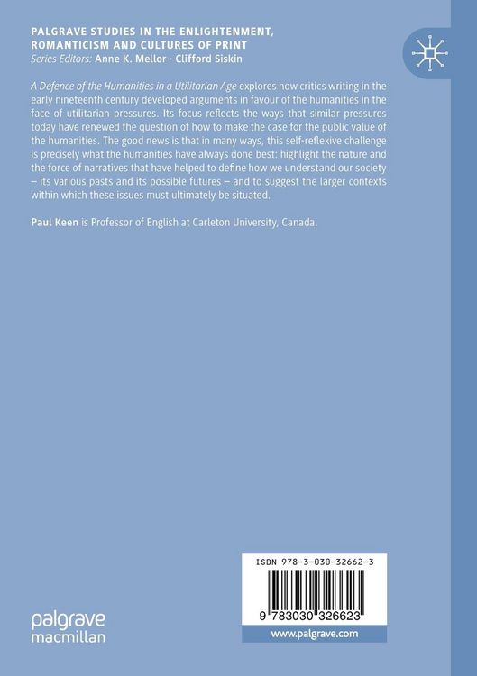 Produktbild: A Defence of the Humanities in a Utilitarian Age