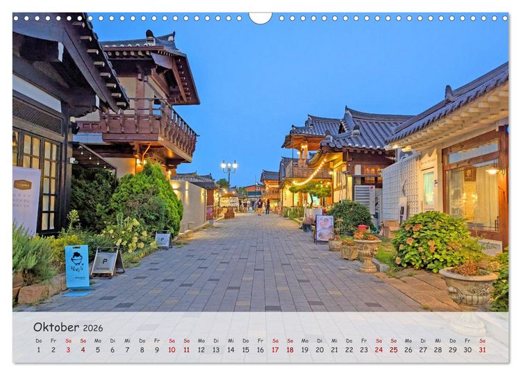Produktbild: Zauberhaftes S&uuml;dkorea Landschaften, St&auml;dte und Kultur (Wandkalender 2026 DIN A3 quer), CALVENDO Monatskalender