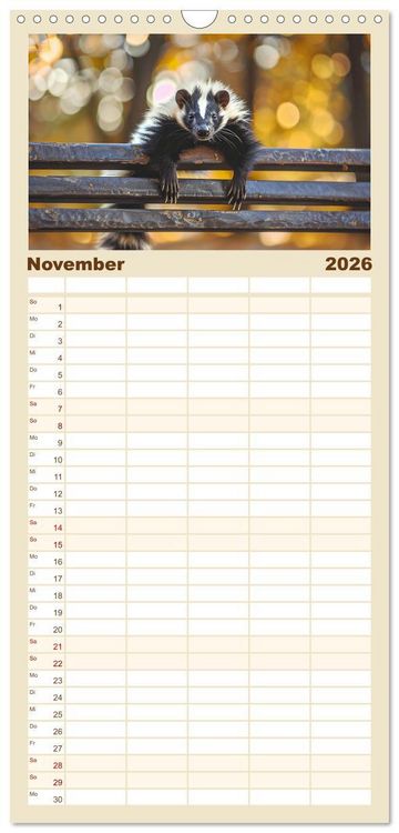 Produktbild: Familienplaner 2026 - Einfach mal abh&auml;ngen mit 5 Spalten (Wandkalender, 21 x 45 cm) CALVENDO