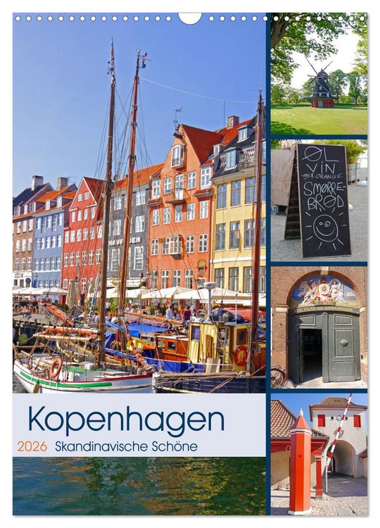 Produktbild: Kopenhagen. Skandinavische Sch&ouml;ne (Wandkalender 2026 DIN A3 hoch), CALVENDO Monatskalender