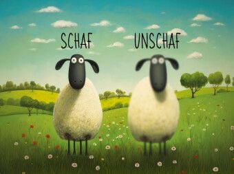 Produktbild: CALVENDO Puzzle Schaf und Unschaf | 2000 Teile Lege-Gr&ouml;&szlig;e 90x67cm Foto-Puzzle f&uuml;r gl&uuml;ckliche Stunden